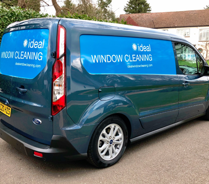 Professional window cleaner van